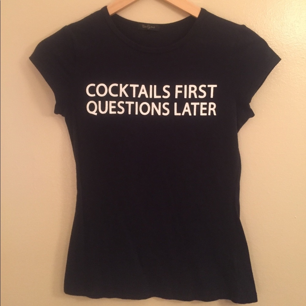 Retro Forever Twenty One Cocktail t-shirt Medium